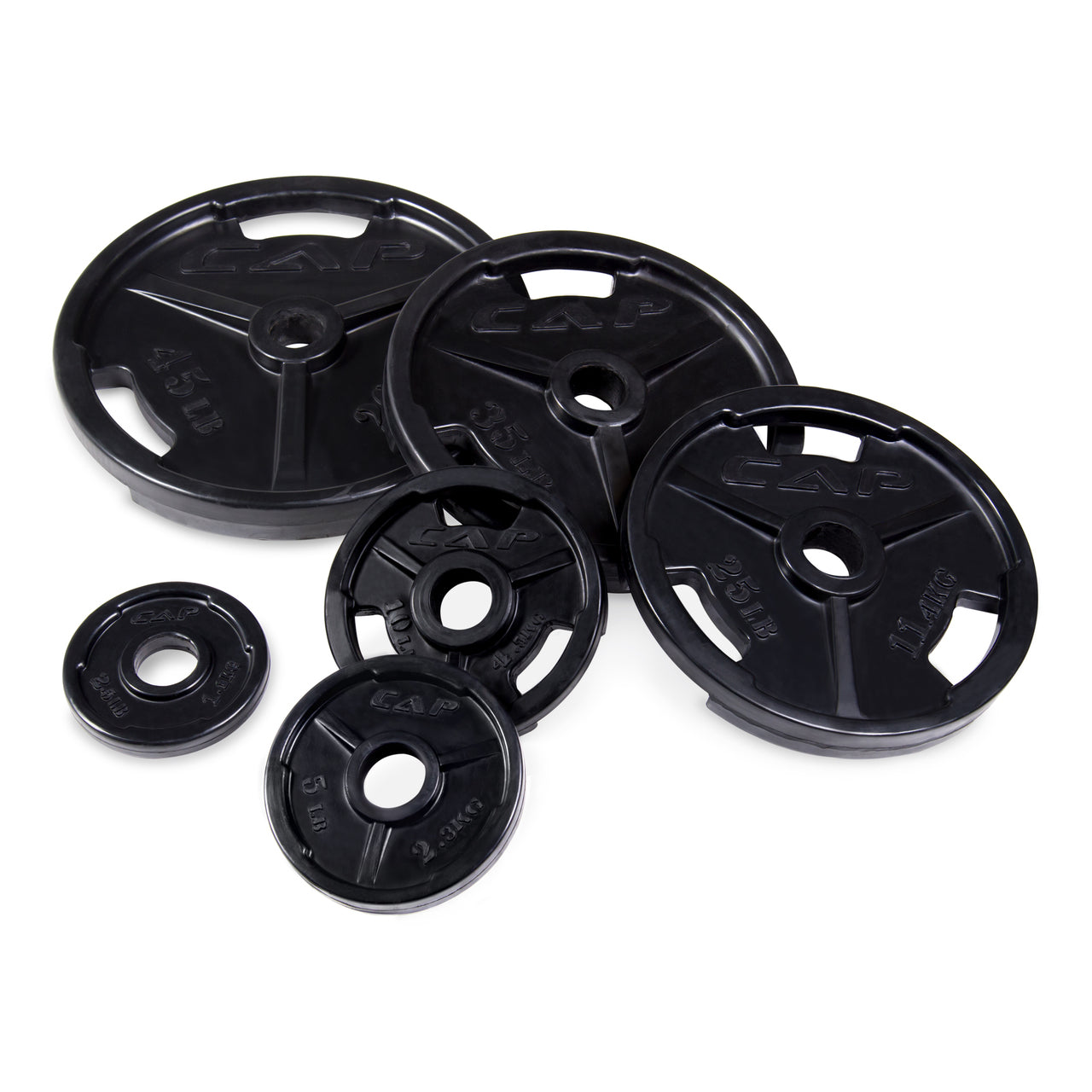 Cap Barbell 45 Pound Olympic Barbell 45 Lb Cap Barbell Weight Plates  Weights Plates CAP Barbell Rubber